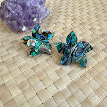 Load image into Gallery viewer, Sampaguita abalone Stud Earrings
