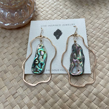 Load image into Gallery viewer, Asymmetrical abalone hoops
