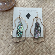 Load image into Gallery viewer, Asymmetrical abalone hoops
