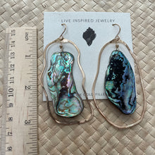Load image into Gallery viewer, Asymmetrical abalone hoops
