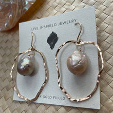 Load image into Gallery viewer, Archipelago asymmetrical pearl hoops
