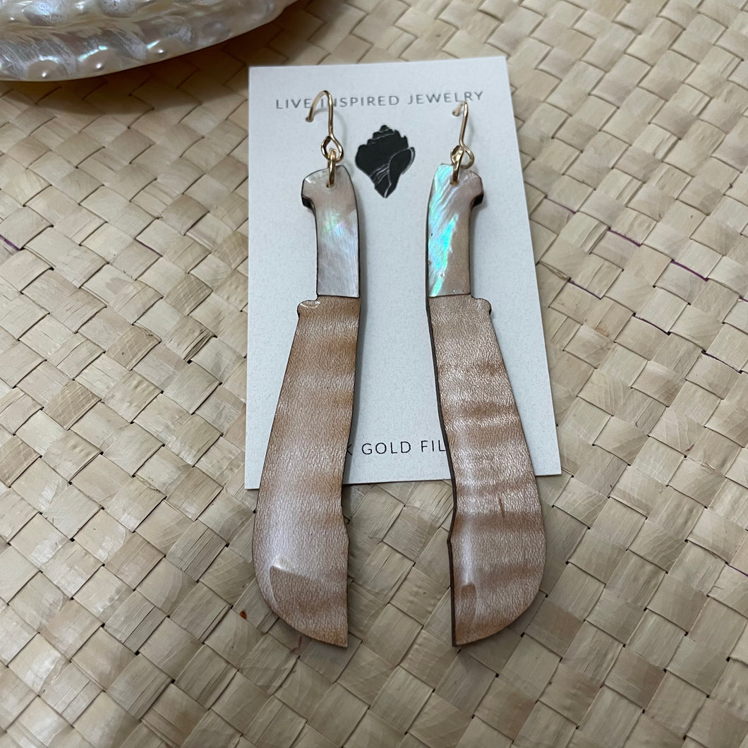 Buneng (maple wood, white abalone)