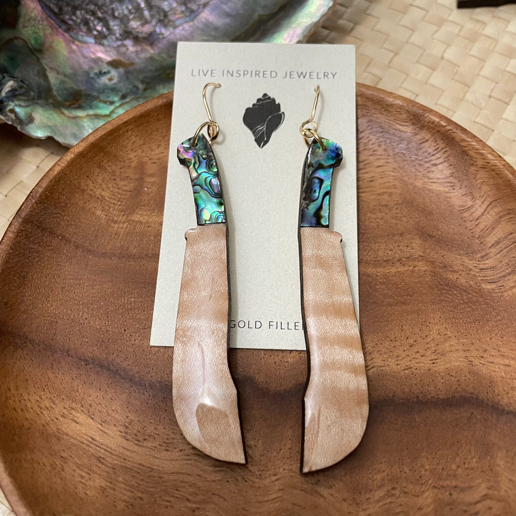 Buneng (maple wood, abalone)