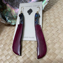 Load image into Gallery viewer, Buneng (purple heart wood, abalone)

