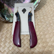 Load image into Gallery viewer, Buneng (purple heart wood, abalone)
