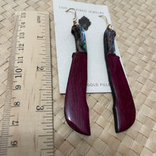 Load image into Gallery viewer, Buneng (purple heart wood, abalone)
