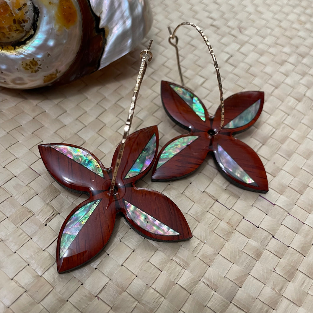 Pua hoops (padauk)
