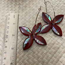 Load image into Gallery viewer, Pua hoops (padauk)
