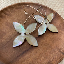 Load image into Gallery viewer, Pua hoops  (yellow mother of pearl )
