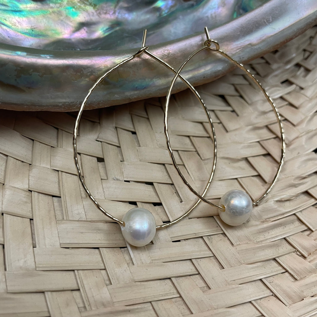 White Pearl hoops